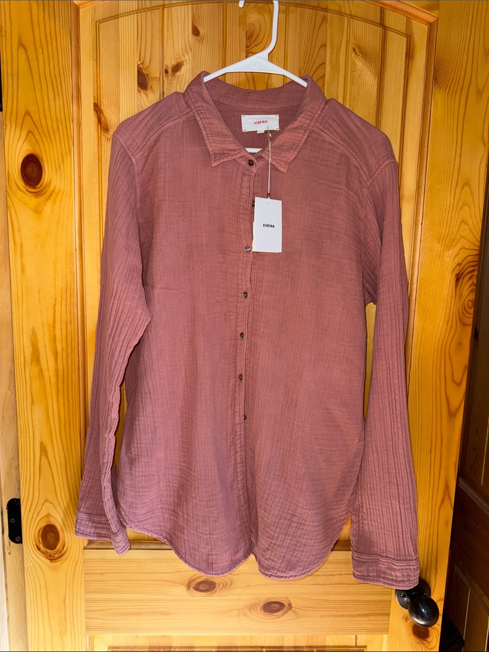 Xirena Scout Shirt-size large-soft terracotta